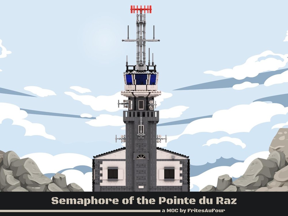Lego Semaphore of the Pointe du Raz