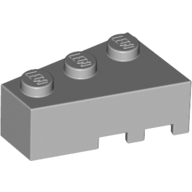 Lego Brick Wedged, Angled 3 x 2 Left / Light Bluish Gray