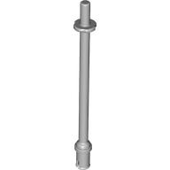 Lego Bar 8L - Two Stop Rings / One Pin, Technic Figure Ski Pole [Flat End] / Light Bluish Gray