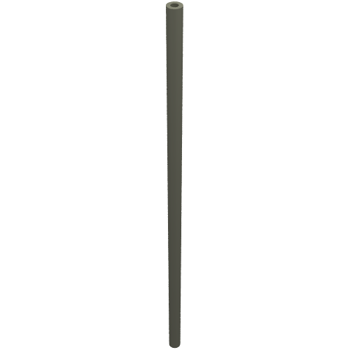 Lego Hose Rigid 3mm D. 13L / 10.4cm / Dark Gray