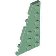 Lego Wedge Plate 6 x 3 Left / Sand Green