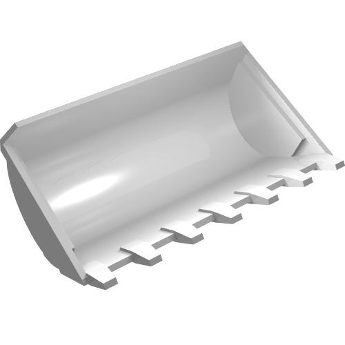 Lego Technic Digger Bucket 8 x 10 / White