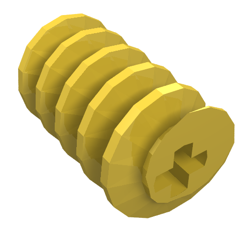 Lego Technic Worm Gear / Yellow