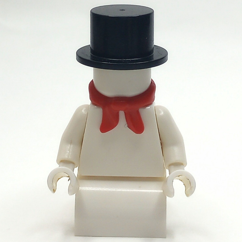 Lego Snowman - Red Scarf, Black Hat