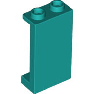 Lego Panel 1 x 2 x 3 [Side Supports / Hollow Studs] / Dark Turquoise