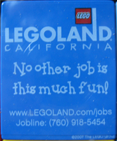 Lego Duplo, Brick 1 x 2 x 2 with LEGOLAND Job Fair Pattern