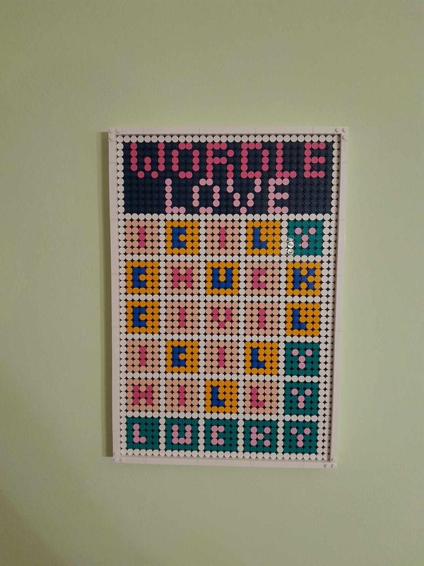 Lego Wordle Love