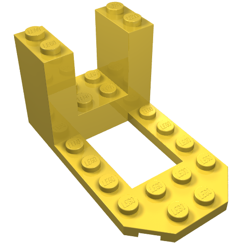 Lego Cockpit 7 x 4 x 3 / Yellow