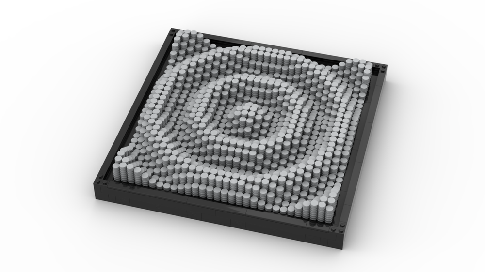 Lego Circle Rings Mosaic Wall Art