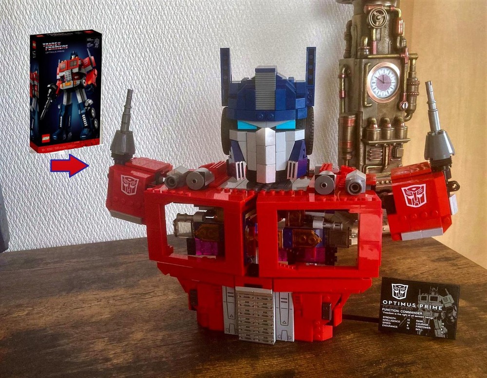 Lego Gen 1 Transformers Optimus Prime Bust