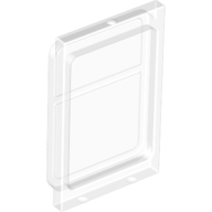 Lego Glass for Train Door Lip On Top and Bottom