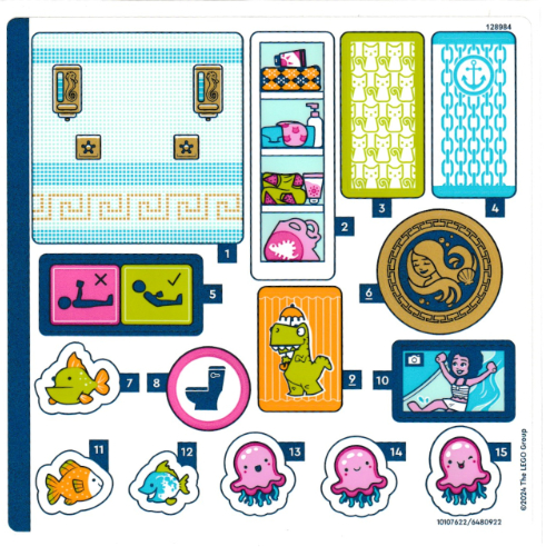 Lego Sticker Sheet for Set 42630-1 / [No Color/Any Color]