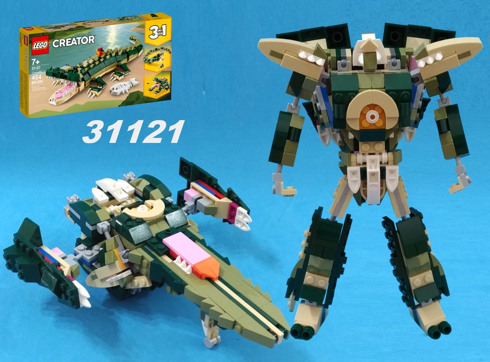 Lego Transformer Vector Prime using lego creator 31121
