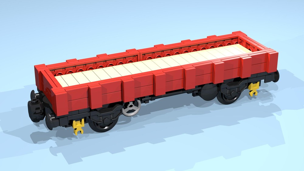 Lego 4-Wheel Flatbed Wagon (SNOT, red)
