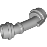 Lego Weapon Lightsaber Hilt Angled / Chrome Silver