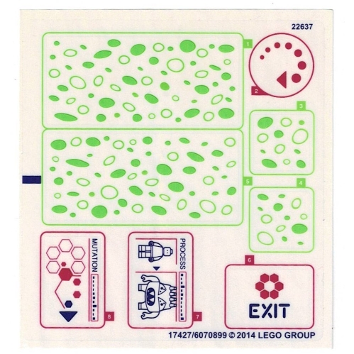 Lego Sticker Sheet for Set 79119-1 / [No Color/Any Color]