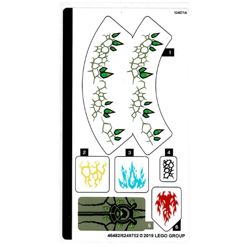 Lego Sticker Sheet for Set 70679-1
