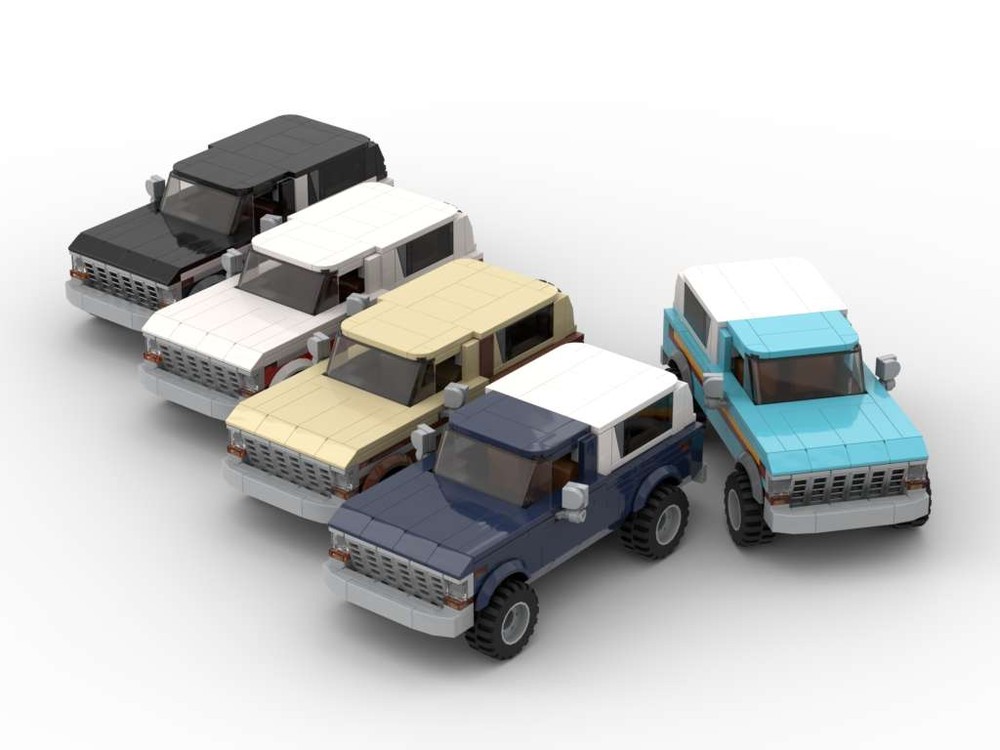 Lego 2nd Gen Built Tough Bronco - Set of Five Colors