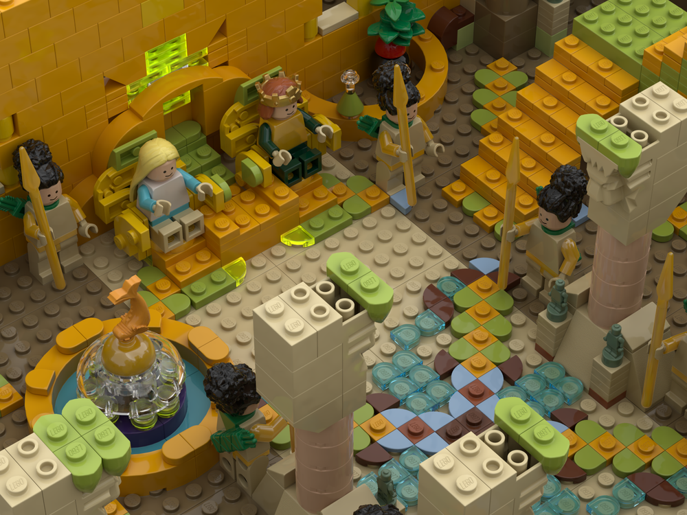 Lego Dark Tan Castle II.