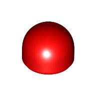 Lego Dome 1 x 1 x 2/3 / Red