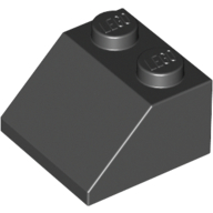 Lego Brick Sloped 45° 2 x 2 / Black