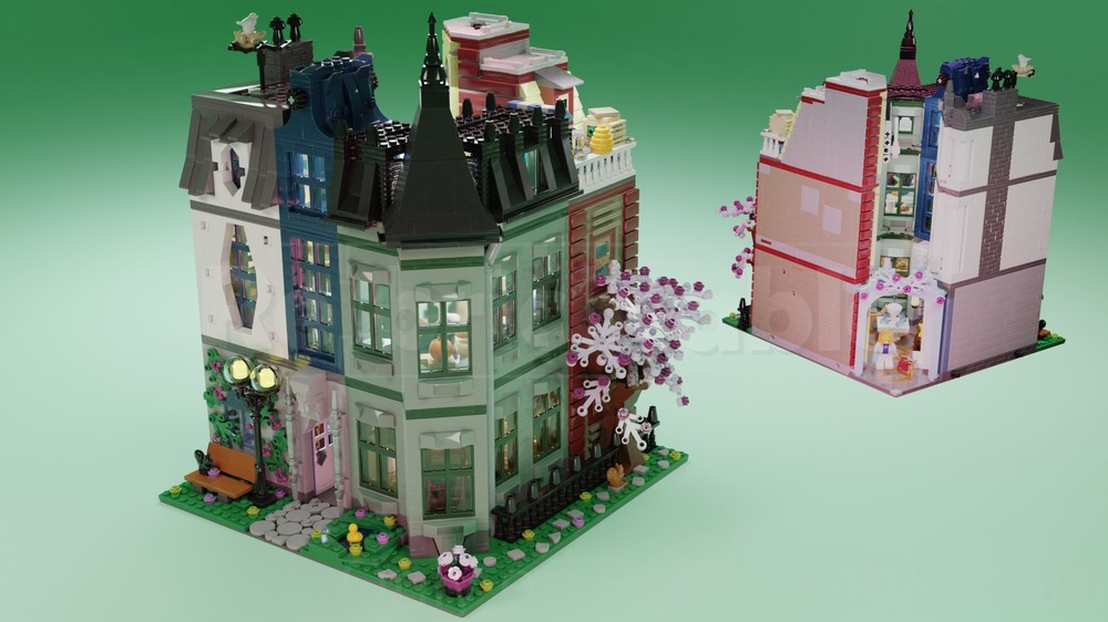 Lego Millennium Square (Inverse Corner Modular Building)
