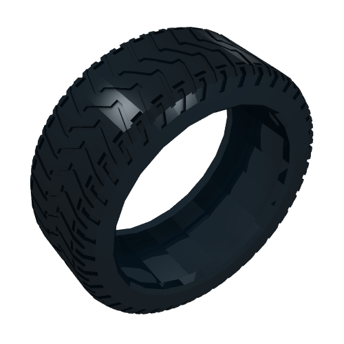 Lego Tyre 81.6 x 34 ZR Technic Thin Sporty Tread / Black