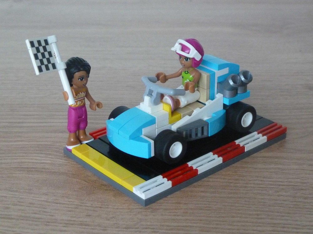 LEGO FRIENDS GO KART MOC Instructions Finish Line