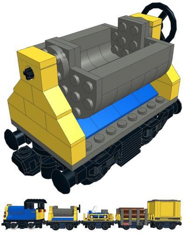 Lego Mini Cargo Train - Hopper