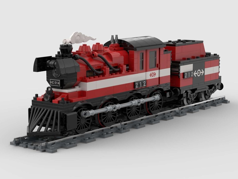 Lego Brickticks Engine Works SG Class 002 0-8-0 Eight-Coupled Steam Locomotive