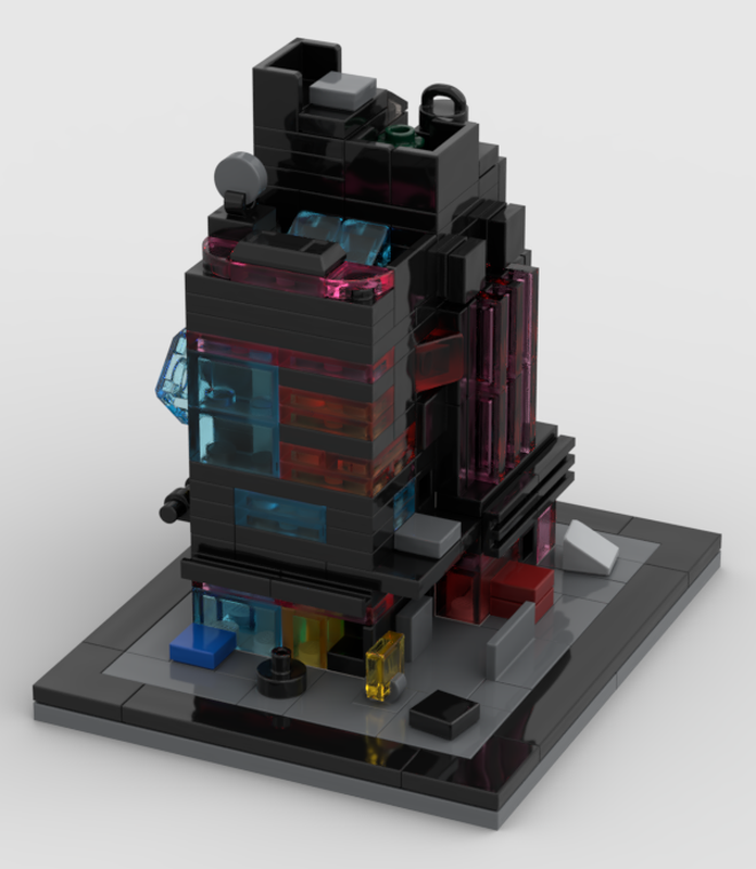 Lego Micro Cyberpunk Building