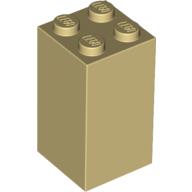 Lego Brick 2 x 2 x 3 / Tan