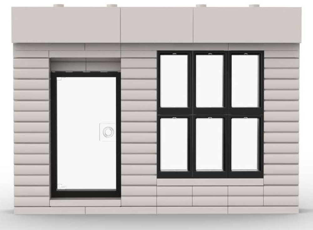 Lego Simple white storefront facade
