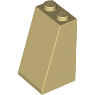 Lego Brick Sloped 75° 2 x 2 x 3 [Solid Studs] / Tan