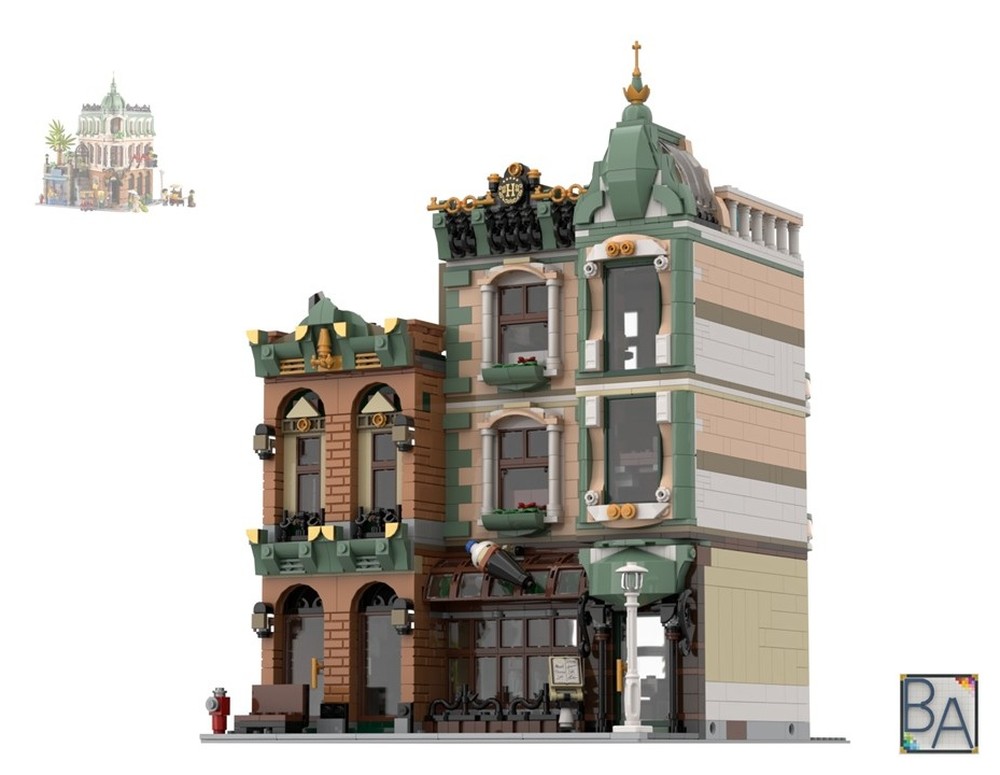 Lego Town Square Commercial Building
