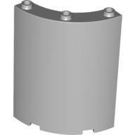 Lego Panel 4 x 4 x 6 Quarter Cylinder / Light Bluish Gray