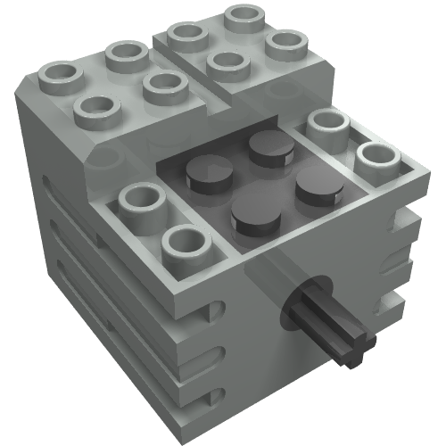 Lego Motor, 9V Mini [Old Style] / Light Gray