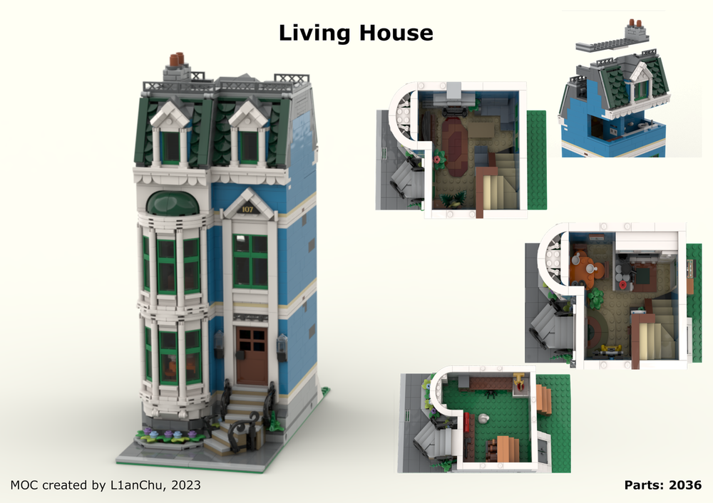 Lego Modular living House