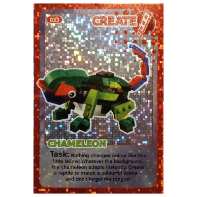 Lego Trading Card, Create the World - Chameleon (foil) / [No Color/Any Color]