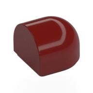 Lego Brick Round 1 x 1 x 2/3 Half Circle, Curved Top / Dark Red