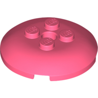 Lego Dish 4 x 4 with 4 Studs / Coral