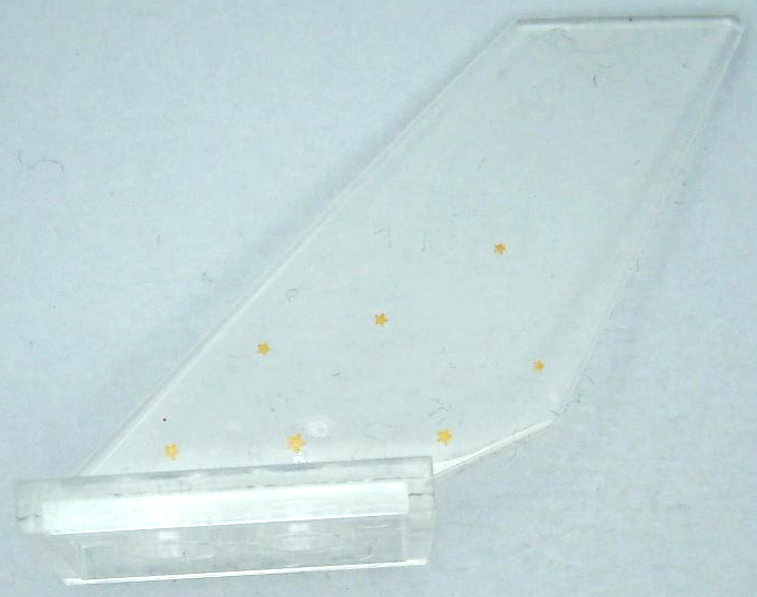 Lego Tail Shuttle with Gold Stars Pattern Model Left Side (Sticker) - Set 41239