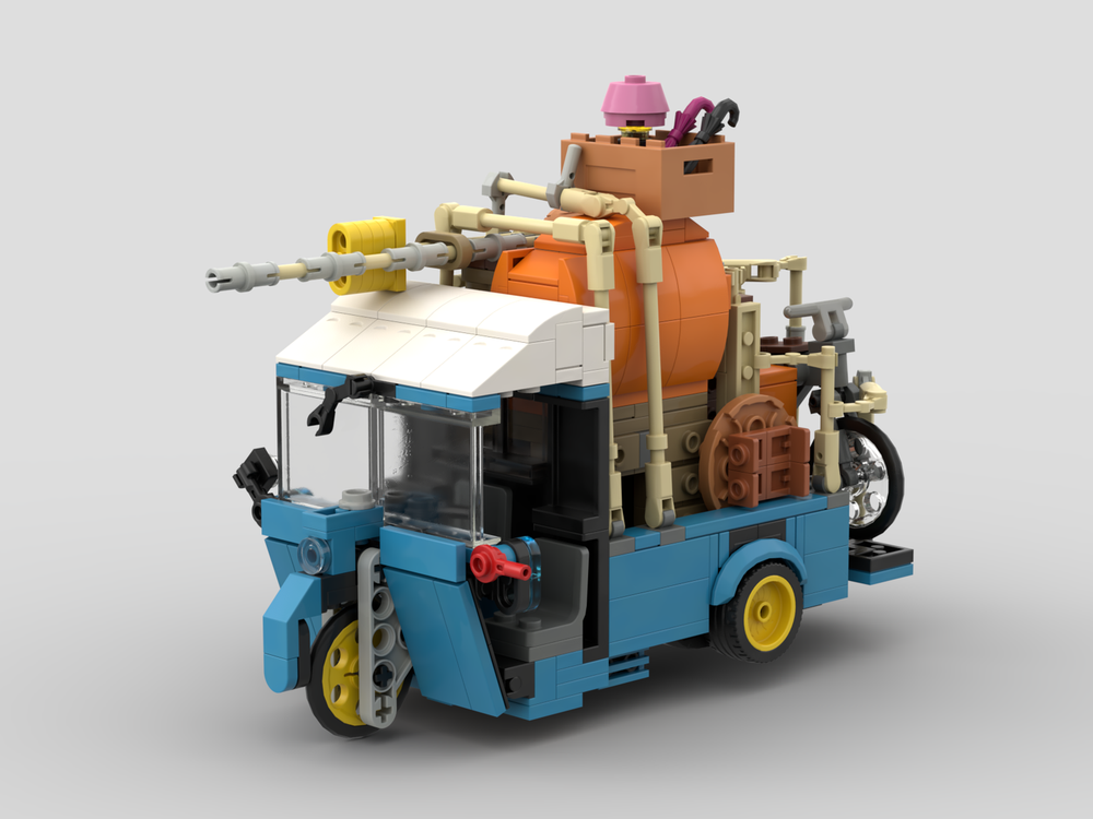 Lego Totoro Moving Tricycle Truck