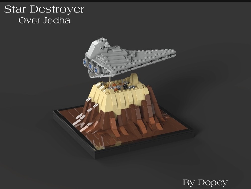 Lego Mini Scale Destroyer Over Jedha