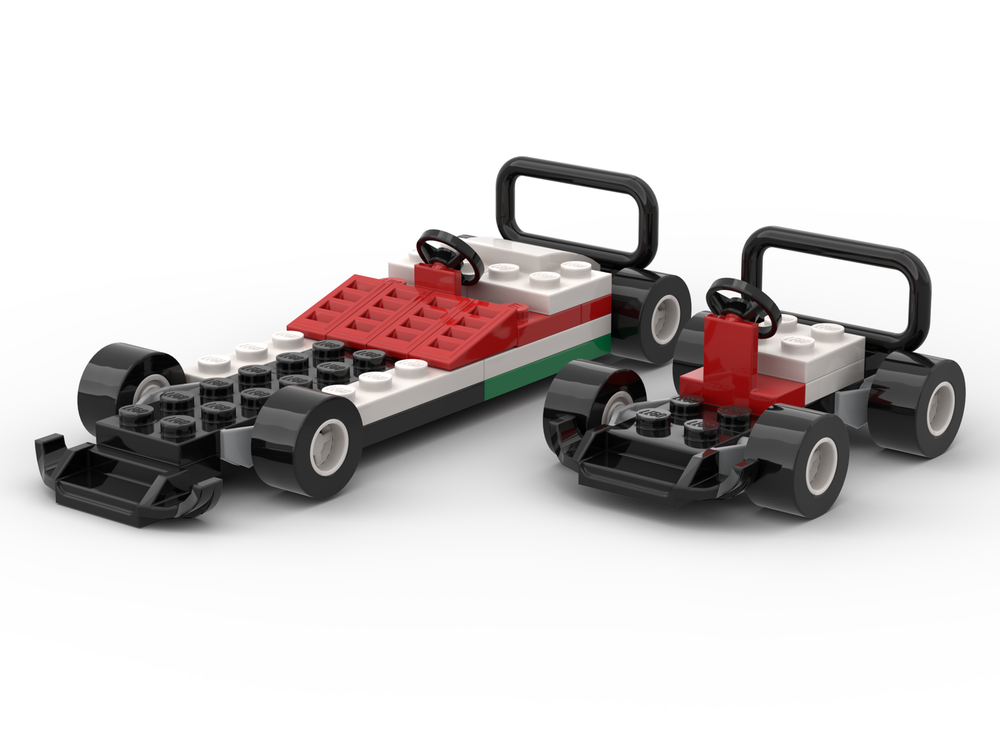Lego 30314 x2 F1 car & small car