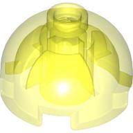 Lego Brick Round 2 x 2 Dome Top, Hollow Stud / Trans-Neon Green