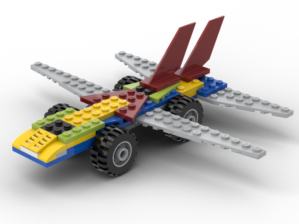 lego creator 31086+31087+31092 moc flying car