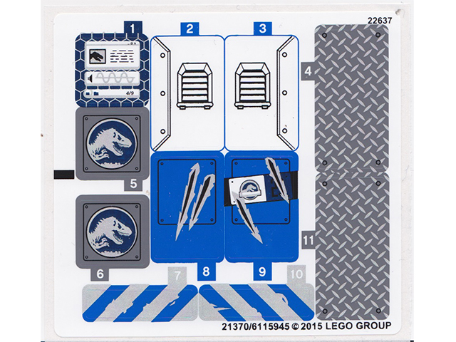 Lego Sticker Sheet for Set 75918-1