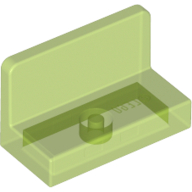 Lego Panel 1 x 2 x 1 [Rounded Corners] / Trans-Bright Green