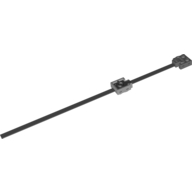 Lego Wire with Brick 2 x 2 x 2/3 with 1 x 2 Studs and Power Functions and 9V Connectors, 20cm, One Light Bluish Gray End